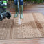 Tapis brun / crème en polypropylène tissé à la machine Joshuea Southwestern-1325172111
