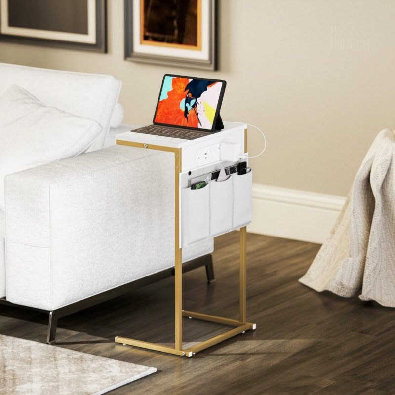 40cm W Engineered Wood Bedside Table