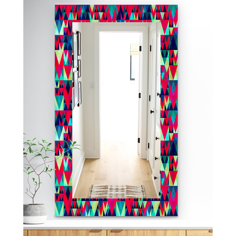 Glass Frame Mirror, 39.4" H x 29.5" W