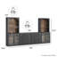 Ensemble de meuble télé 6 pièces Jagger Series 1C2F, ébène-159531256