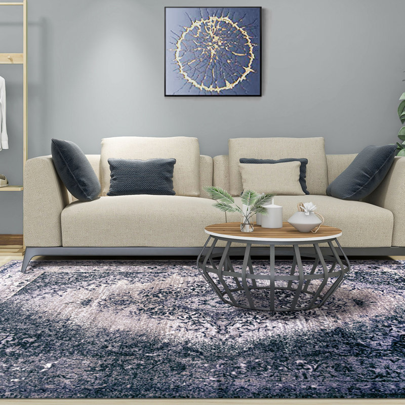 Tapis intérieur lavable 100% nylon Eldwin Myles, Rectangulaire 2 pi x 3 pi