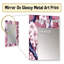 Cherry Blossum Flower Whispers I - miroir mural floral unique, miroir traditionnel, impression sur métal-873353732