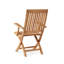 Devon 9-Piece Teak Dining Extension Table With Folding Chairs