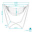 Chaise hamac suspendue en coton avec support Hagan 1 personne Hagan-22756399