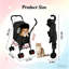Poussette pliable et légère pour petits chats et chiens