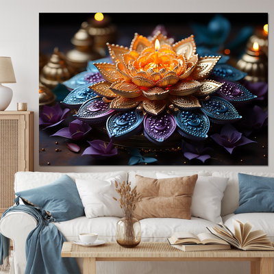 «Hinduisim Vibrant Mandala - Hindouisme», art mural