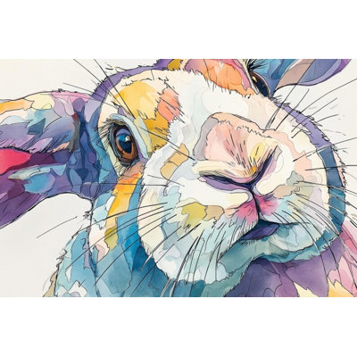 Murale aquarelle colorée