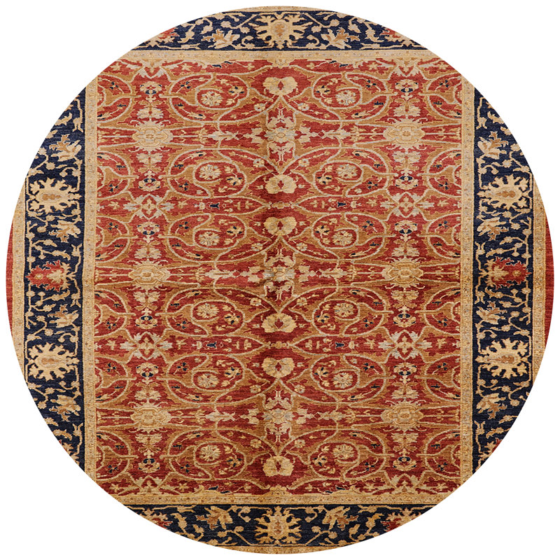 Haygaser Oriental Indoor Rug, Round 7'