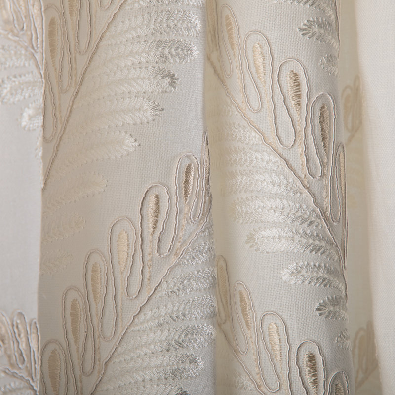La Menagerie Fougere Emb Fabric, Cream