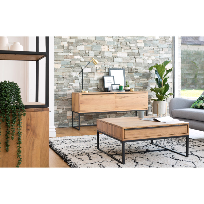 Adalinne 120cm Solid Wood Top Console Table