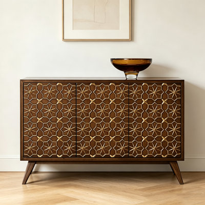 Buffet rétro en bois massif