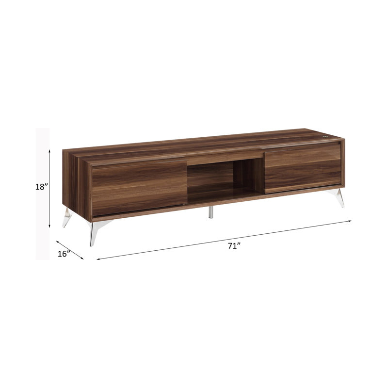 Stylish Finished TV Stand With LED And Smart Storage Options