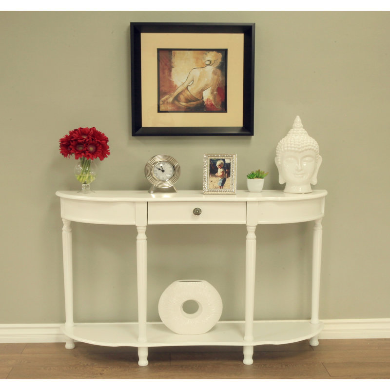 Goutam 47'' Console Table, White
