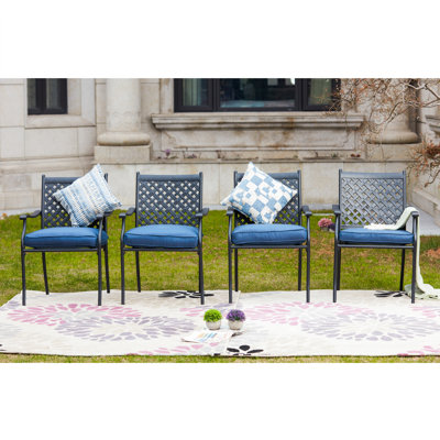 Rusi Patio Dining Armchair with Cushion