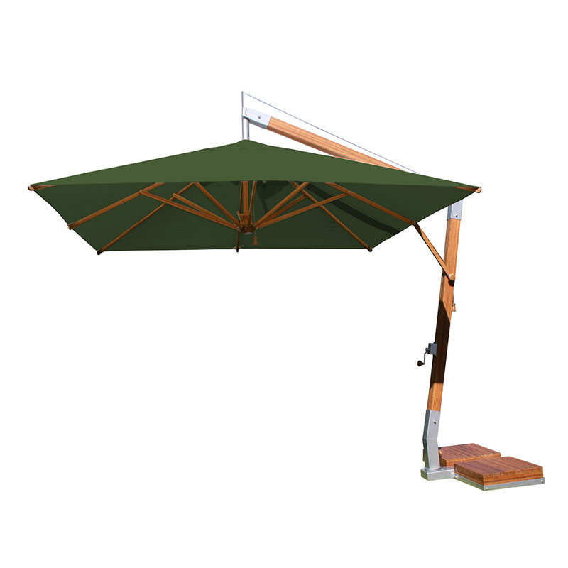 Yadira 340cm Cantilever Parasol, Forest green