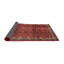 Tapis rouge/ivoire/brun traditionnel-184885379