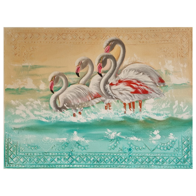 Rose en blanc | Acrylique sur toile par Avani Mayank Desai | Cadre en bois