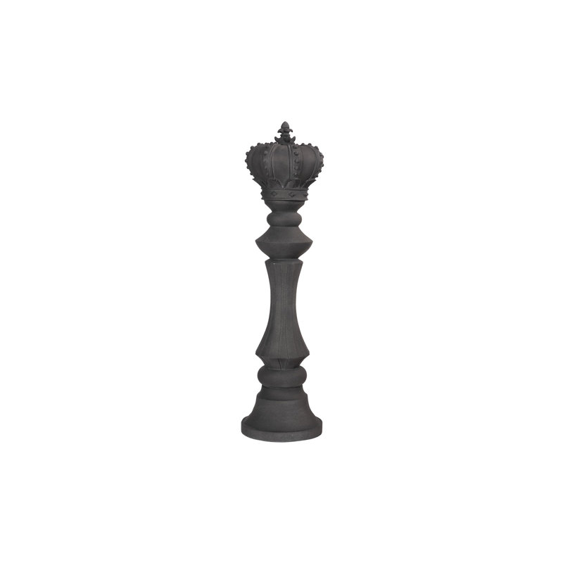 King Chess Sculpture, Black