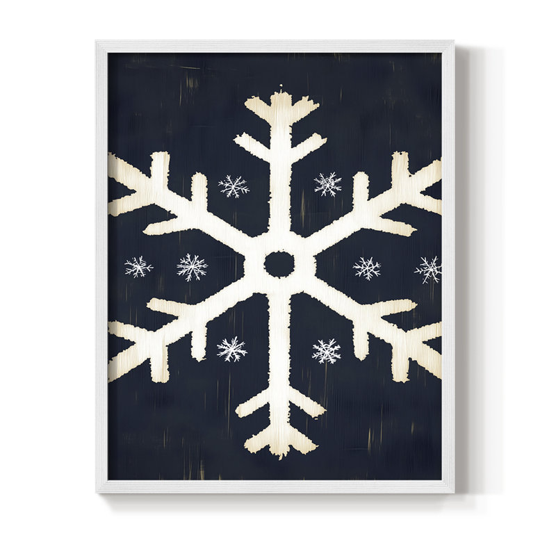 Reproduction encadrée - bois massif, H 11 po x l 9 po, Blanc