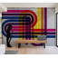 Murale abstraite pelez et collez - Technicolor-949040733