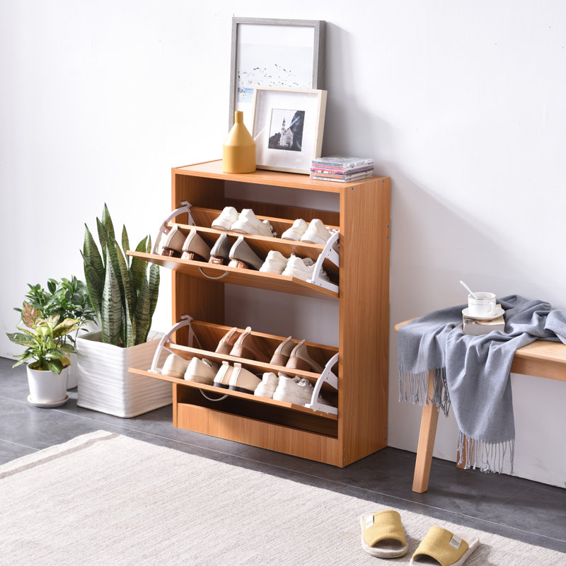 10 Pair Flip Down Shoe Storage