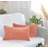  Lumbar Pillow Covers 12x20 inches | Soft Chenille Rectangular Cushion Covers (Set of 2)-1669020945