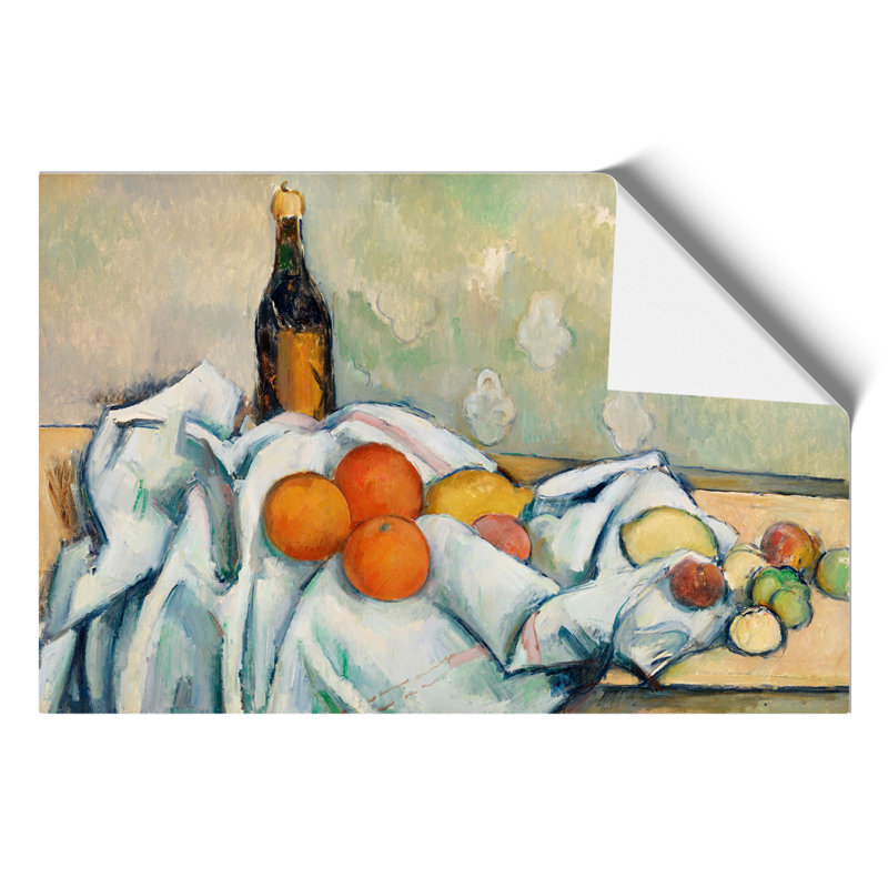 Still Life with Fruit by Paul Cezanne - Frameless Print, 30cm H x 42cm W x 0.1cm D
