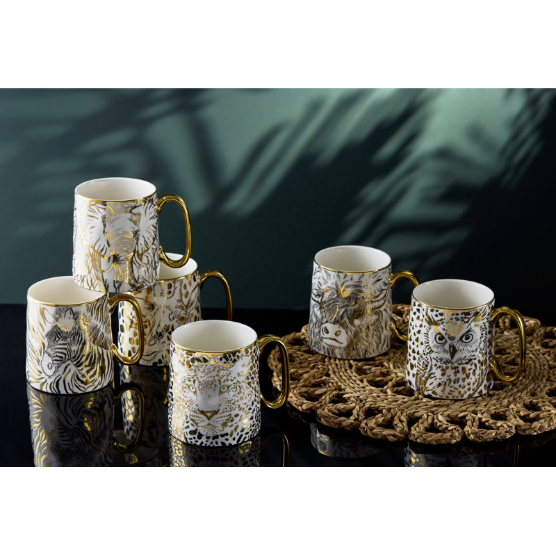 Animal Mug Porcelain Coffee Mug, Highland Cow