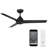54" Mocha 3 - Blade Outdoor/Indoor Smart Propeller Ceiling Fan with Remote Control Included, Works With Google Assistant, Amazon Alexa, Samsung Smart Things-48461469-48461471