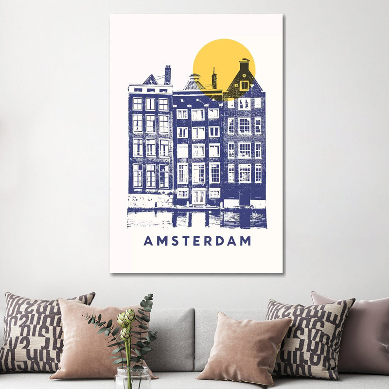 Amsterdam, H 60 po x l 40po x P 1,5 po
