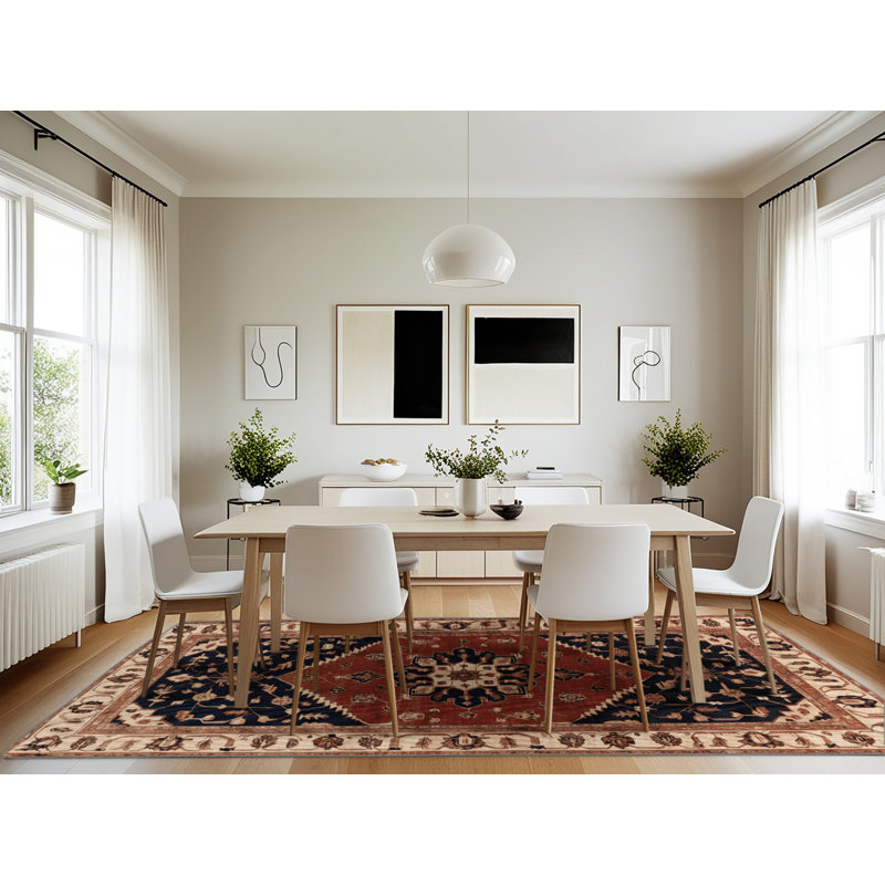 Machine Washable Persian Brown Area Rug, Rectangle 7' x 10'