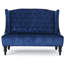 Élégant aile en velours bleu marine avec coutures de diamant enchanteur, pratique et charmant
