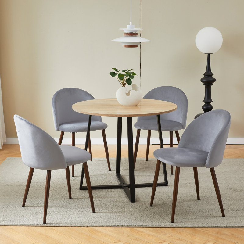 Ensemble repas 35,4 po Loralea, Gris, Chêne