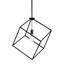 Luminaire suspendu carré à 1 lumière Devione
