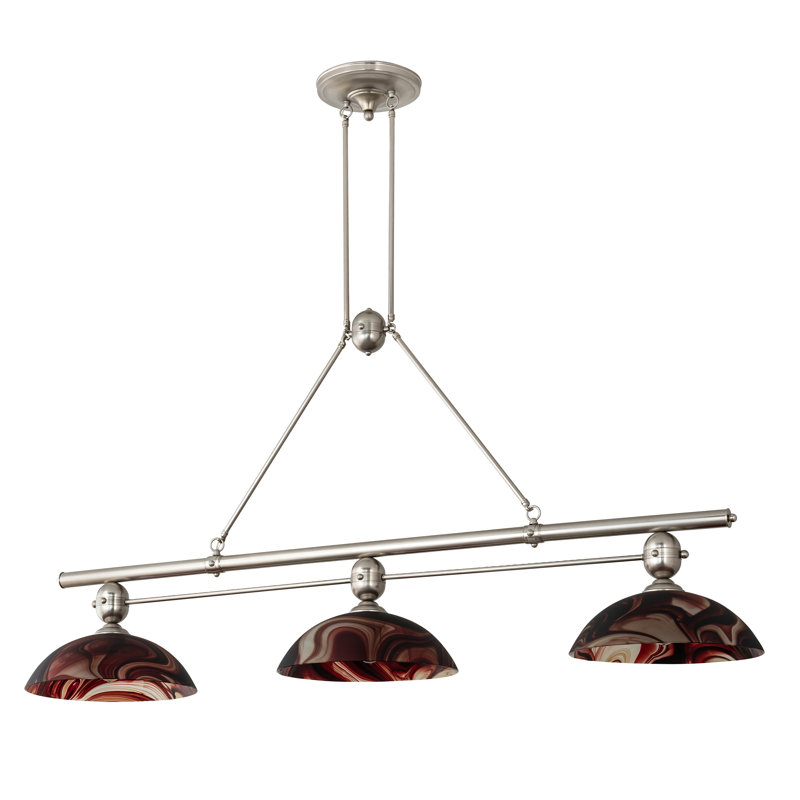 luminaire suspendu 3 lumières, Tourbillon cabernet