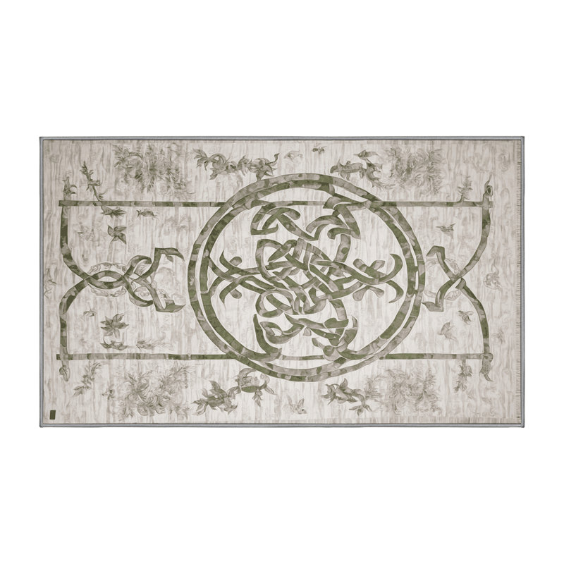 Tapis gris lavable à la machine, Tapis de couloir 2 pi x 4 pi