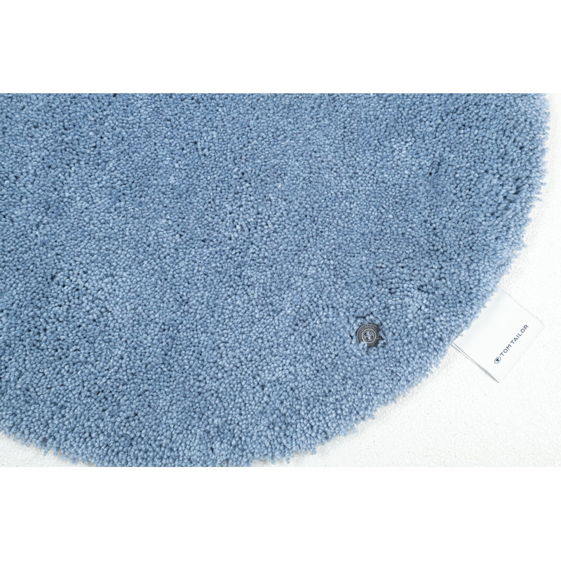 Circle Bath Rug, 90cm, Light blue