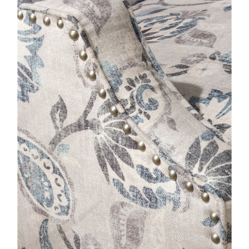 Crownover 71.12Cm Wide Polyester Armchair, Slate Floral