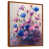 Toile avec cadre flottant brun