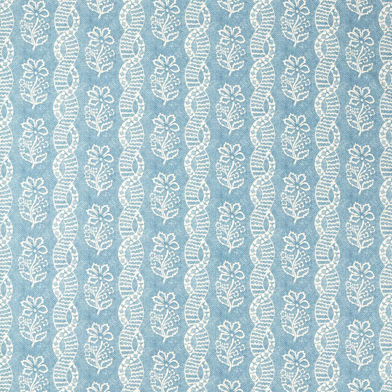 Dabu Stripe, Wedgwood Blue