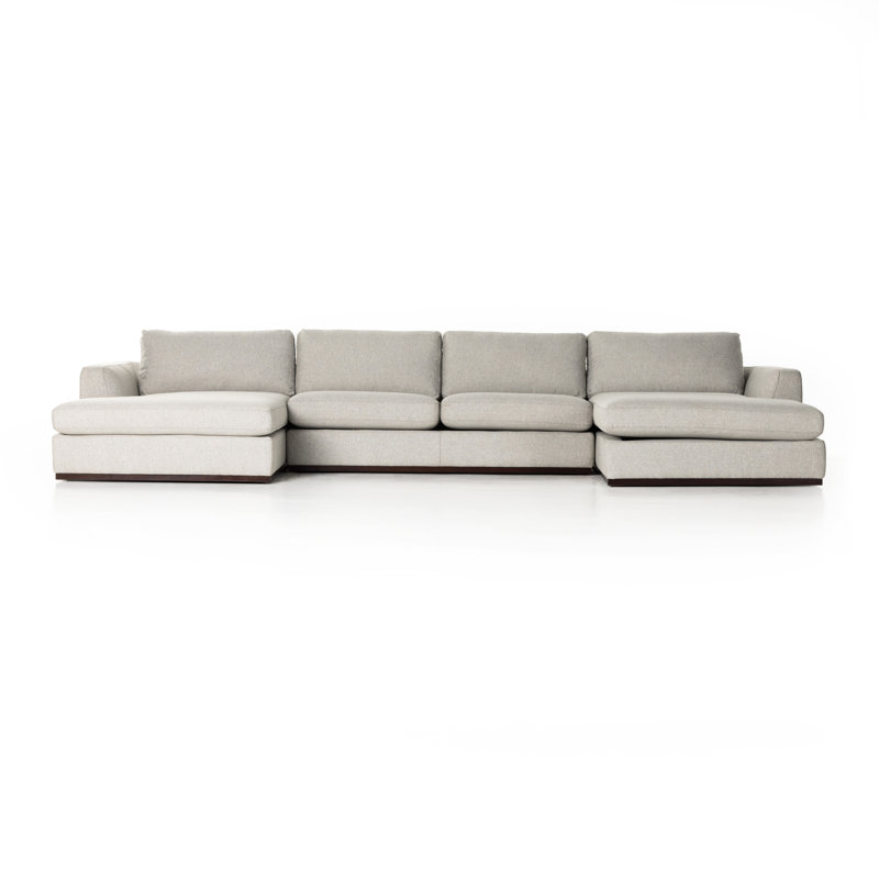 Colt Modular Chaise Sectional, Aldred Silver/Polyester Blend