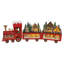 Train DEL à piles Kurt Adler avec scène du Père Noël et de la maison, 56 cm