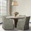 Fauteuil rembourré gris avec cachette pour la salle à manger, doux et courbé et sur mesure, mouvement fluide, dossier entièrement rembourré, accoudoirs de siège, coussin amovible, siège en mousse double couche, pieds en bois massif, assemblage