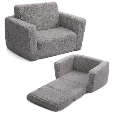 Anastatia Kids Personalized 6.7 in. Foam Sofa / Sectional Chair and Ottoman