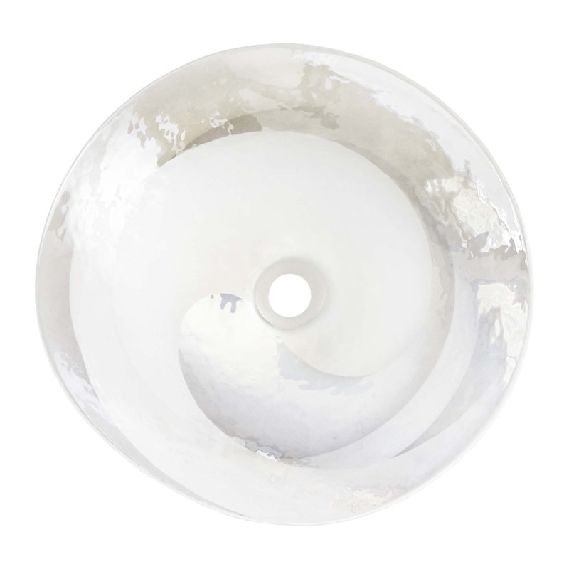 Murano Glass Handmade Oval Vessel Bathroom Sink, Seaspray