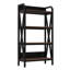 Étagère de cuisine 54,64 po à 4 niveaux en métal et bois pour salle de bain, placard, entrée, avec tablettes réglables, lignes épurées, chambre de rangement à quatre niveaux à visibilité rapide, cuisine, avec dos ouvert
