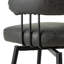 Tabouret de bar rotatif moderne en tissu vert chasseur avec pieds fuselés en métal noir-1829963346-1831281665
