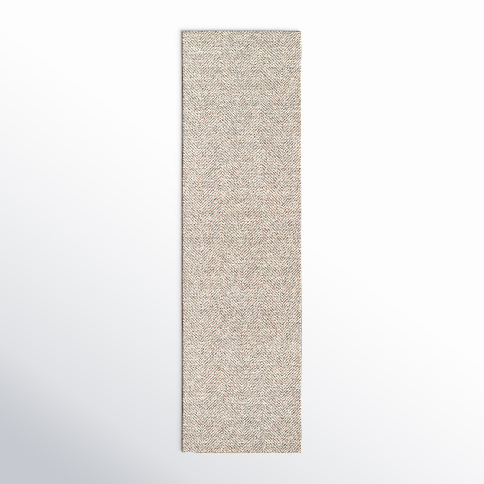 Wheaton Handmade Wool Taupe Rug, Runner 2'3" x 8'