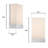 15 Watt LED Indoor Wall Sconce, Color Temperature Selection, Brushed Nickel Finish, Frosted Acrylic