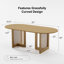 Ensemble de table et de chaises de salle à manger ovales de 170 cm (67 po) avec des chaises rembourrées, en rotin, avec double piétement pour 2 à 6 personnes.-709137056-709137059-709137087